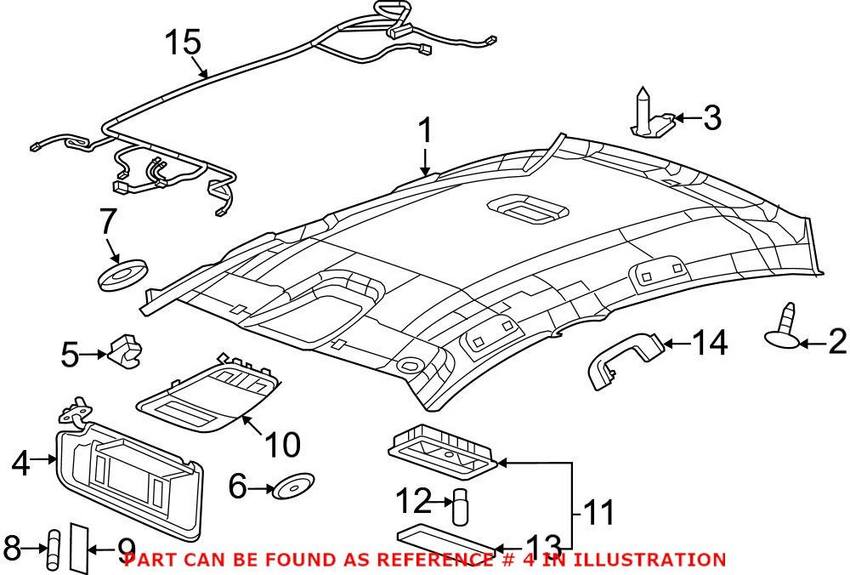 Sun Visor - Passenger Side (Light Titanium)